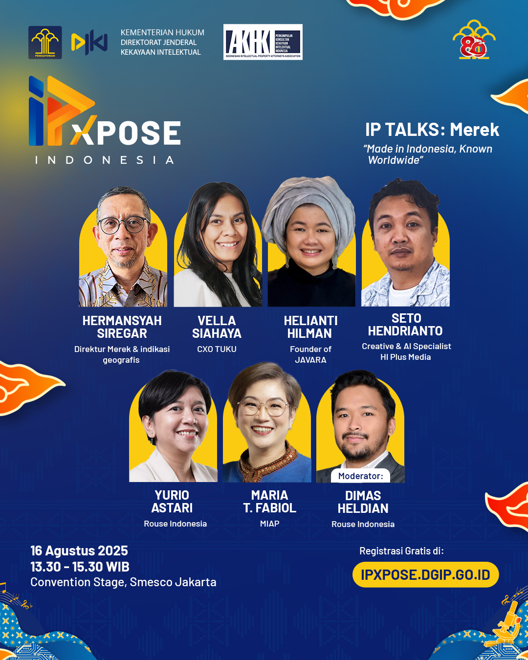 Gambar untuk agenda Merek - Made in Indonesia, Known Worldwide